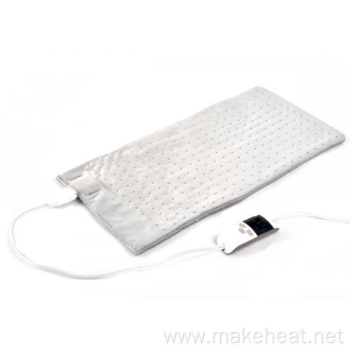 UL Approved Washable Heating Pad King Size with LCD Controller 12"X24" For Pain Relief